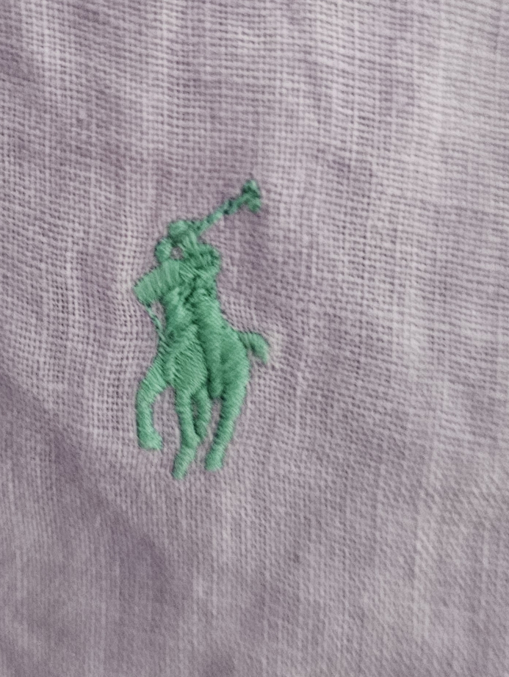 Polo Ralph Lauren 100% Linen Classic Fit Shirt Men’s XL Purple Button Down Lux - Picture 3 of 15